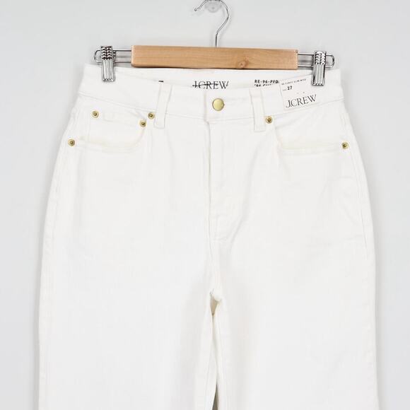J.Crew '96 Curvy Slim Wide Jean White Denim Size 27 NWT - Picture 3 of 10